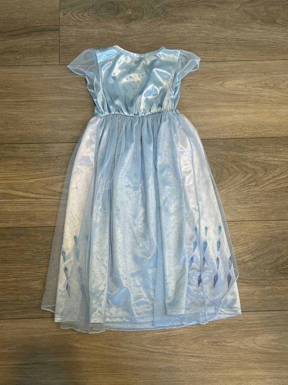 Disney Light Blue Princess Costume Dress with Character Print Size 4T - Picture 3 of 5